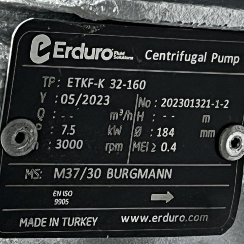 Pompe de chaudière à huile thermique BTKF-K 32-160 (3000) sans moteur