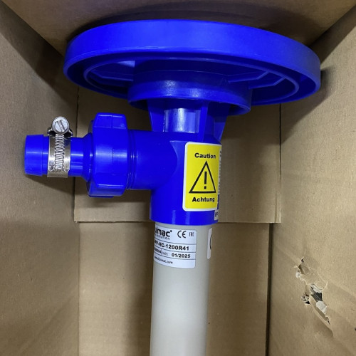 Насосная часть (труба) бочкового насоса FLUIMAC NETTUNE из PP (вал HASTELLOY 2,4610), 1200 мм, Ø41 мм