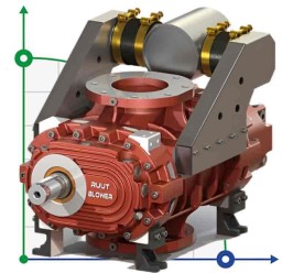 Воздуходувка RUUT BLOWER Q 900 (DN 80), 810m3/h
