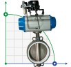 PN6 DN250 Засувка Батерфляй, корпус і диск AISI 304, PTFE з пневмоприводом Ex подвійної дії, позиціонер 4-20MA