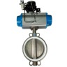 PN6 DN250 Засувка Батерфляй, корпус і диск AISI 304, PTFE з пневмоприводом Ex подвійної дії, позиціонер 4-20MA