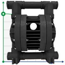 RUBY 025V-P-TVT-T насос пневматический мембранный
