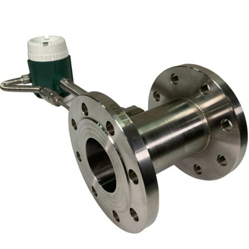 DN80 Przepływomierz wirowy ze stali nierdzewnej KLUGB DN80/PN16 RF kołnierz DIN, do pary 0.18-5.5 t/h <1,6 МПа, 120-145°C, 4-20mA, ExdIIBT6