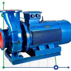 TKW 125/200-5.5/4 (100/12,5), 5,5 kW, 1450 нorizontal centrifugal pump