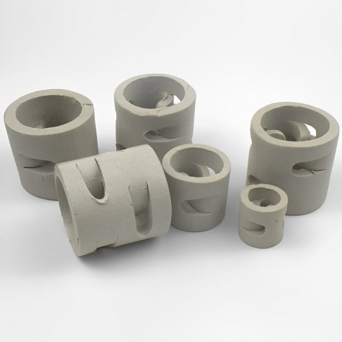 Ceramiczne pierścienie Pall, 100x100x10 mm, Pall Ring, VFF
