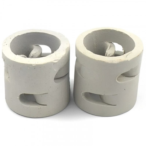 Ceramiczne pierścienie Pall, 100x100x10 mm, Pall Ring, VFF