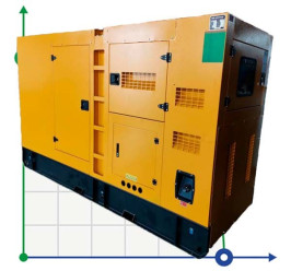 Générateur diesel industriel VLAIS KDE-85000 avec ATS, moteur Ricardo 85kVA, 68kW, 380V/50HZ type fermé