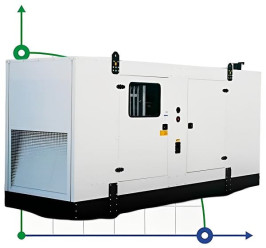 Industrial diesel generator XHYP-600GF with ATS, engine Perkins 700kVA, 600kW, 380V/50HZ closed type
