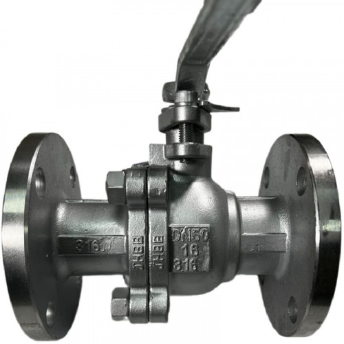 PN16 DN50 Stainless steel ball valve AISI 316, seat PTFE