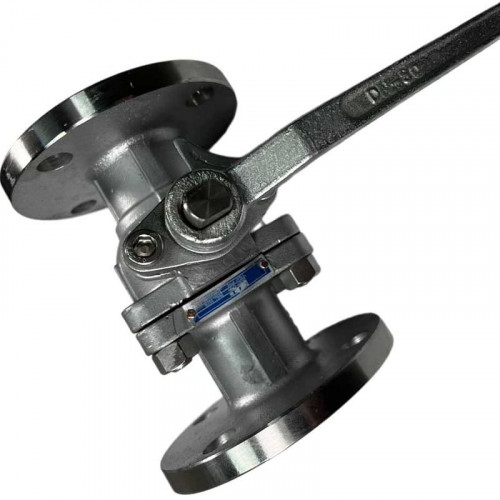 PN16 DN50 Stainless steel ball valve AISI 316, seat PTFE