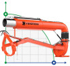 Veneroni ATS 35/540, 3,5m, 1620 m3/h PTO pump with hydraulic rotation and telescopic tube