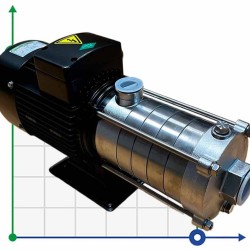 Bomba horizontal multietapas para agua caliente DW(S)5-50/110, AISI304, 380V/50Hz