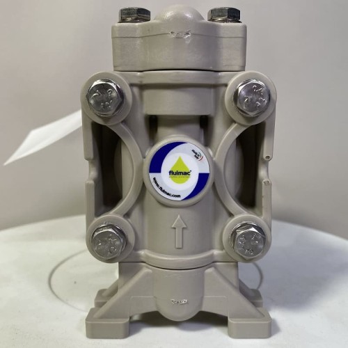 Pneumatyczna pompa membranowa FLUIMAC PHOENIX P08 PP NBR+PTFE, 7 l/min do pompowania lepkich cieczy