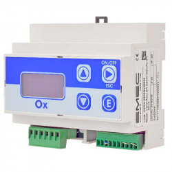 EMEC DIN DIGITAL controller with one indicator, mounted on a rail (6 modules)