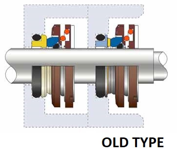 Sello mecánico de la bomba FLYGT R-FL.XA 20, L, TC/TC, VITON, 304