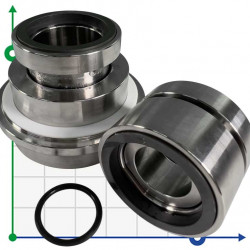 Картриджное уплотнение насоса Sulzer Ahlstar APP1 R-SE1F-AP 30, SIC/SIC, VITON, 316