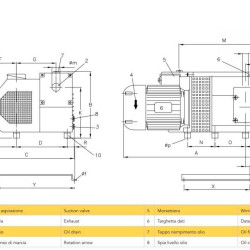 Vakuumpumpe 61 PBO-M mit Ölschmierung