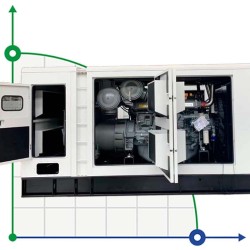 Промышленный дизельный генератор XHYP-800GF с ATS, двигатель Perkins 1000kVA, 800kW, 380V/50HZ закрытого типа