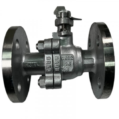 PN16 DN32 Stainless steel ball valve AISI 316, seat PTFE