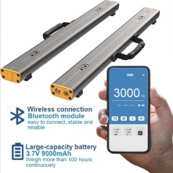 Pèse-palette portable à jauge de contrainte avec Bluetooth AD1 jusqu'à 4500 kg (3 échelles)