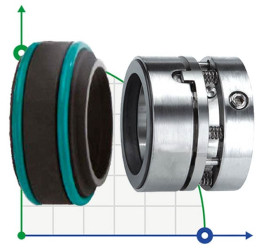 Mechanical seal R-960 60, SIC/SIC, VITON, 304, T30LE