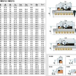 Торцеве ущільнення валу R-MG12 68, CAR/SIC, EPDM, 304, G6