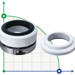 Ущільнення валу R-HG212 80, PTFE/CER, PTFE, 316