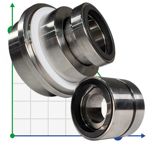 Картриджне ущільнення насоса Sulzer Ahlstar APP3 R-SE1F-AP 50, SIC/SIC, VITON, 316