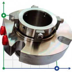 Uszczelnienie kompaktowe R-BED 60, SIC/SIC/CAR/SIC/VITON, M/316