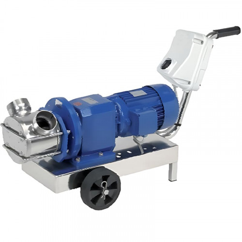 Impellerpumpe für Sole LIVERANI RID MAJOR 60 NR TF 2,2–1,5kW, 470–235U/min, 380V mit Getriebe, auf einem Fahrgestell mit Standard-Bedienfeld