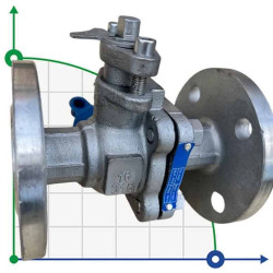PN16 DN20 Stainless steel ball valve AISI 316, seat PTFE
