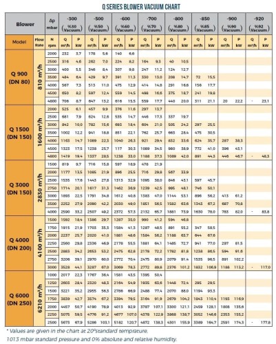 Воздуходувка RUUT BLOWER Q 6000 (DN 250), 6210m3/h