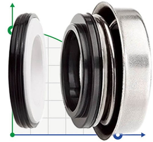 Sello de aceite de la bomba de motor R-6B 5/8, CAR/CER, NBR, 304