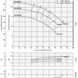 Konsolenpumpe zur Bewässerung BSM4 65-250/55 (45/19,9), 5,5 kW, 1450