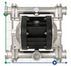 Pneumatic diaphragm pump BOXER 81 AISI 316 IB81-A-HTTAT-C