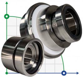Junta de cartucho para bomba Sulzer Ahlstar APP4 R-SE1F-AP 60, SIC/SIC, VITON, 316