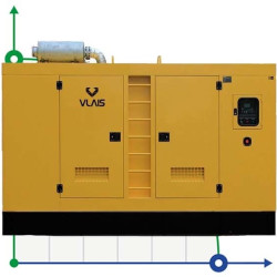 Generador diesel industrial VLAIS KDE-250T con ATS, motor Ricardo 250kVA, 200kW, 380V/50HZ tipo cerrado