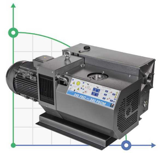 340 PBO vacuum pump with oil lubrication