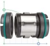 Gleitringdichtung R-M74D 45, SIC/SIC/SIC/SIC, VITON, 304, G9