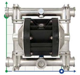 Bomba neumática de membrana BOXER 81 AISI 316 IB81-A-HTAAT--