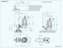 Bomba sumergible Dreno COMPATTA 2, M/G con impulsor vortex