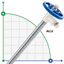 FLUIMAC NETTUNE pompe vide-fûts pièce de pompe (tuyau) avec ALU (arbre AISI 316), 1200 mm, Ø41 mm