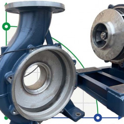 BGWH 150-315A (187/28), 22kW, 1480 - bomba horizontal de acero inoxidable