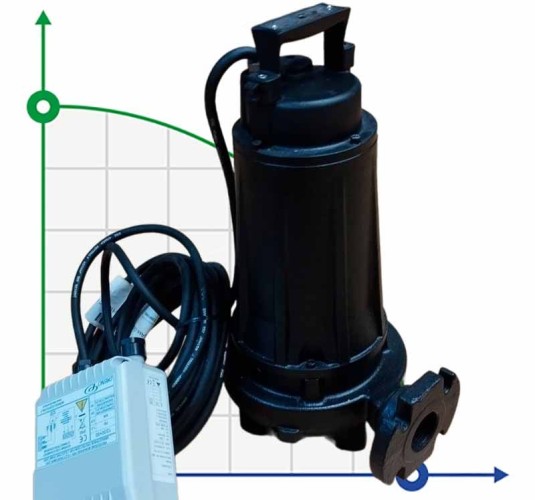 Погружний насос Dreno GRIX 32-2/110 M з системою подрібнення