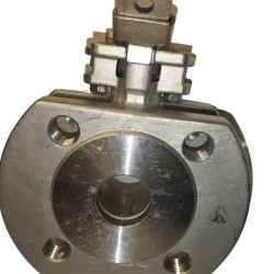 DN32 Stainless ball valve flanged monoblock AISI 304, PTFE seat