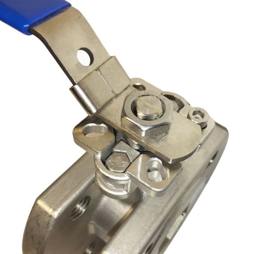 DN32 Stainless ball valve flanged monoblock AISI 304, PTFE seat