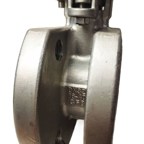 DN32 Stainless ball valve flanged monoblock AISI 304, PTFE seat