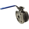 DN32 Stainless ball valve flanged monoblock AISI 304, PTFE seat