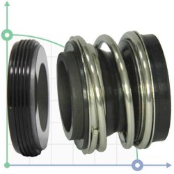 Sello mecánico R-MG1S20 20, SIC/SIC, VITON, 304, FG