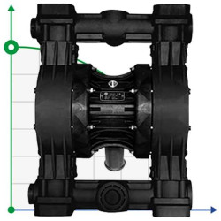 RUBY 081V-P-TVT-T насос пневматический мембранный